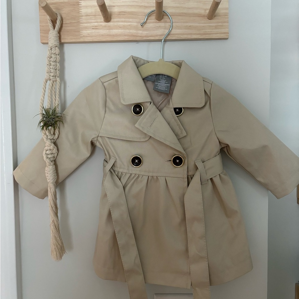 Tahari 0-3 month trench coat